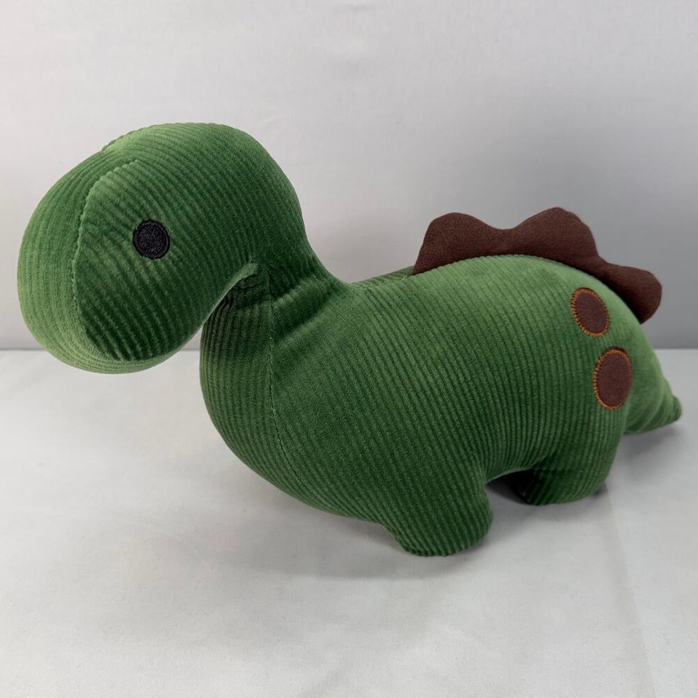 Hobby Lobby Green Stegosaurus Dinosaur Plush 12" Corduroy Stuffed Animal